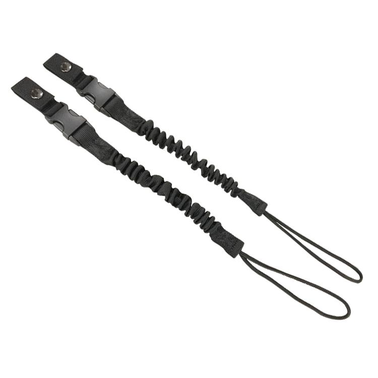 Elastic Tactical Sling with Lanyard Black