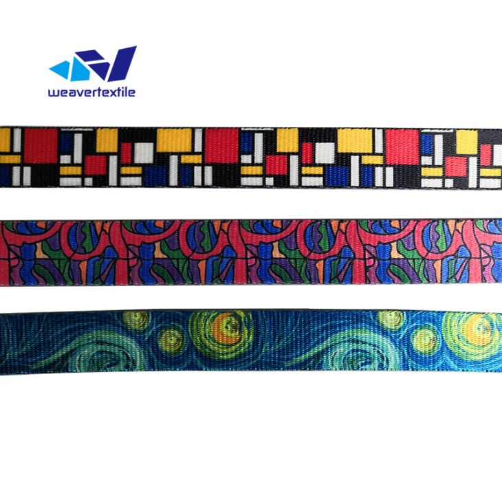 patterned polyester webbing